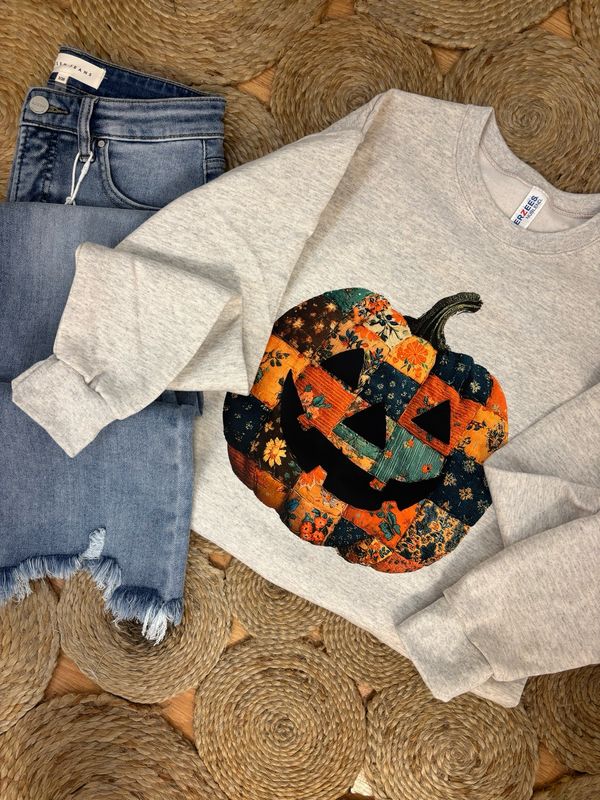 AD5629 Quilted Pumpkin Sweatshirt