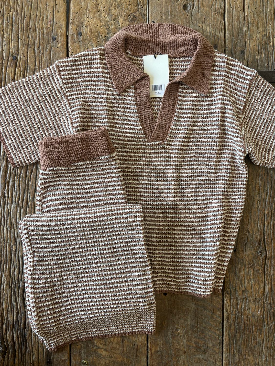 AD5647 Short Sleeve Sweater set