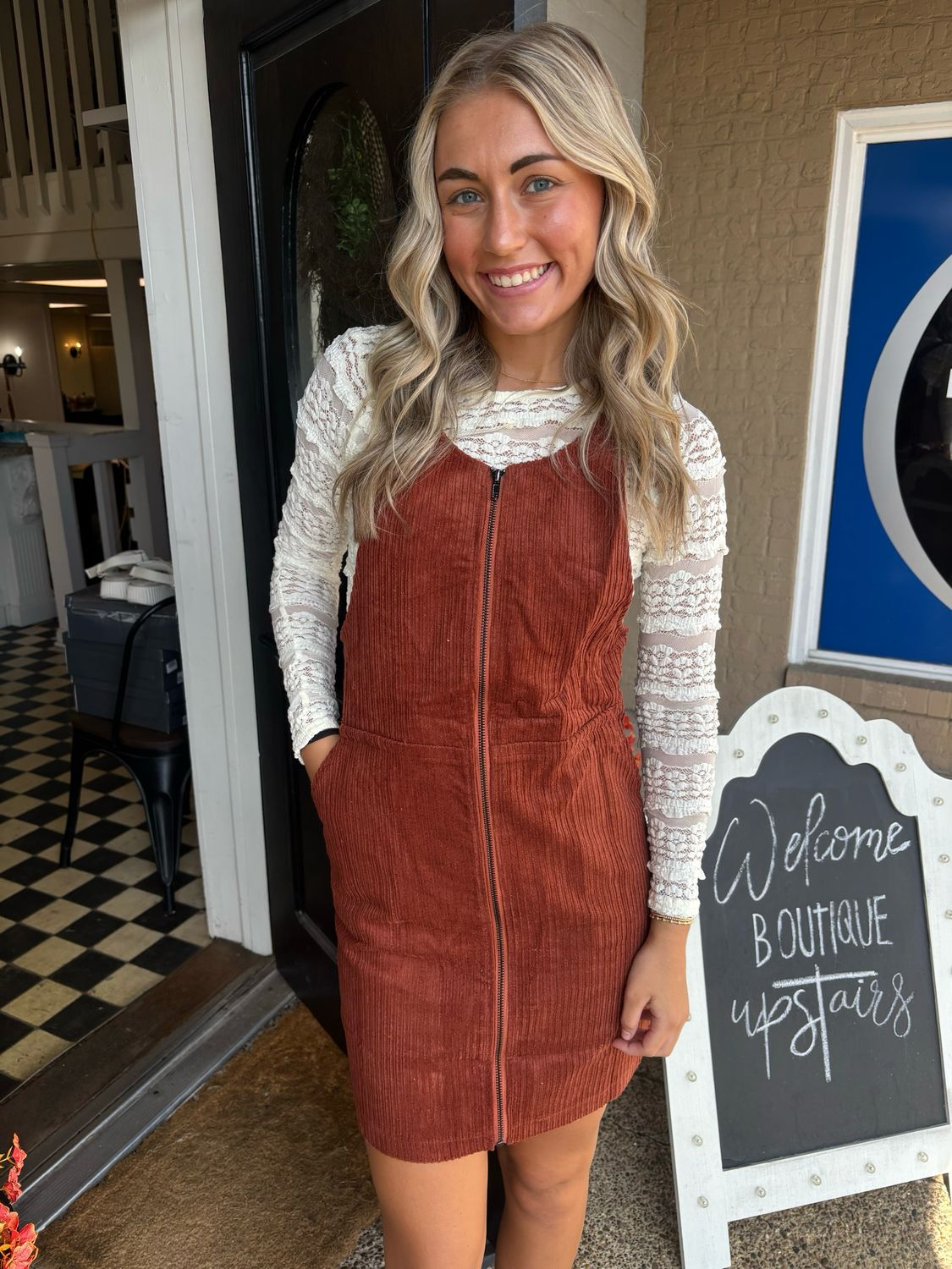 AD5665 Brick Corduroy zip Up