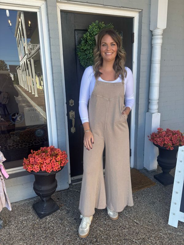 AD5675 Mushroom Strap Jumpsuit 