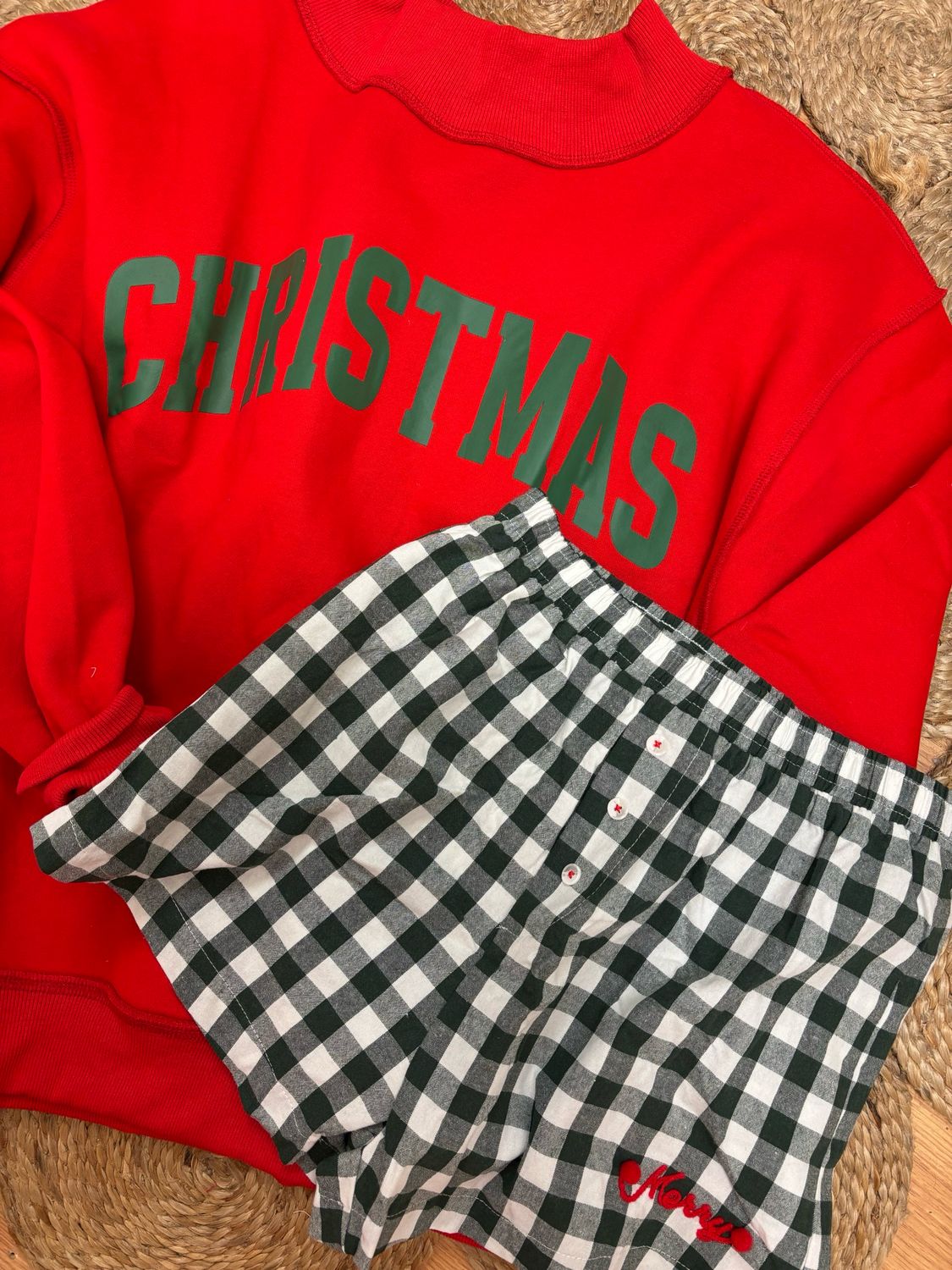 AD5691 Merry Gingham Shorts