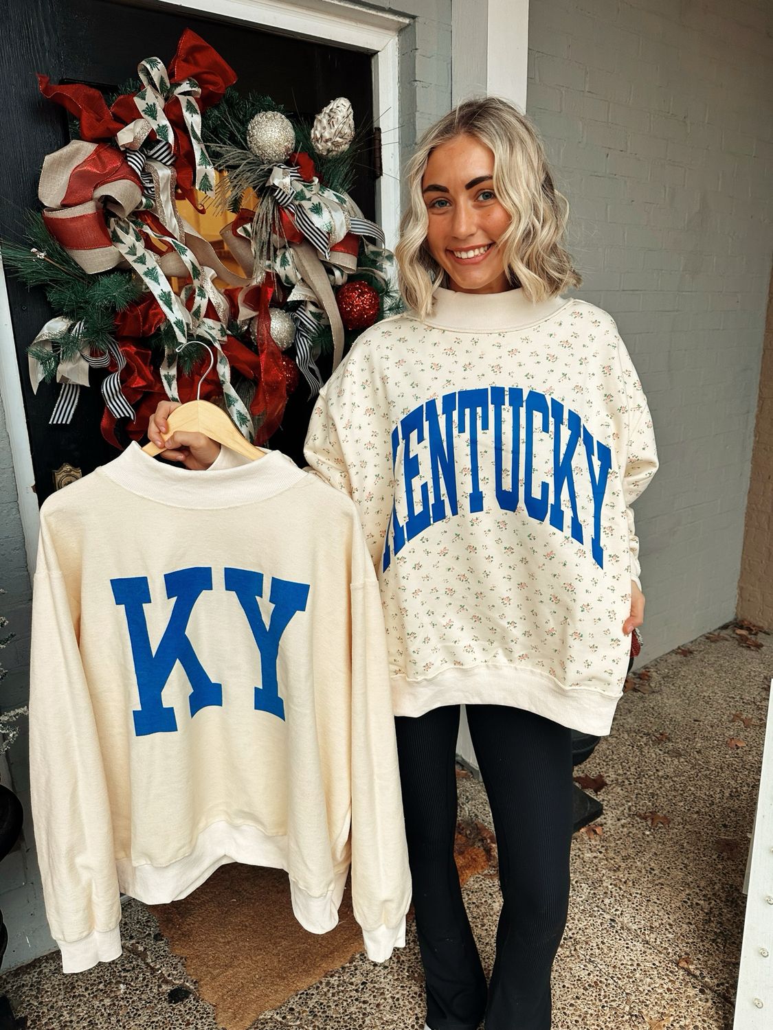 AD5662 Floral Reversible KY Sweater PREORDER *