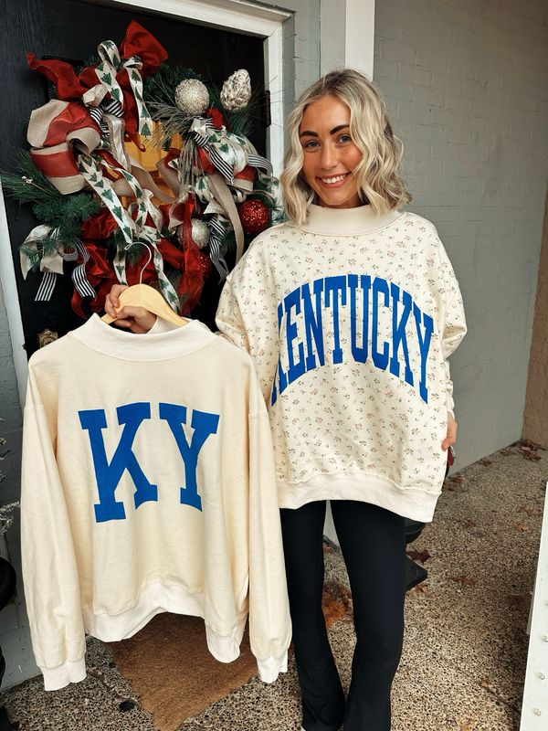 AD5662 Floral Reversible KY Sweater PREORDER *