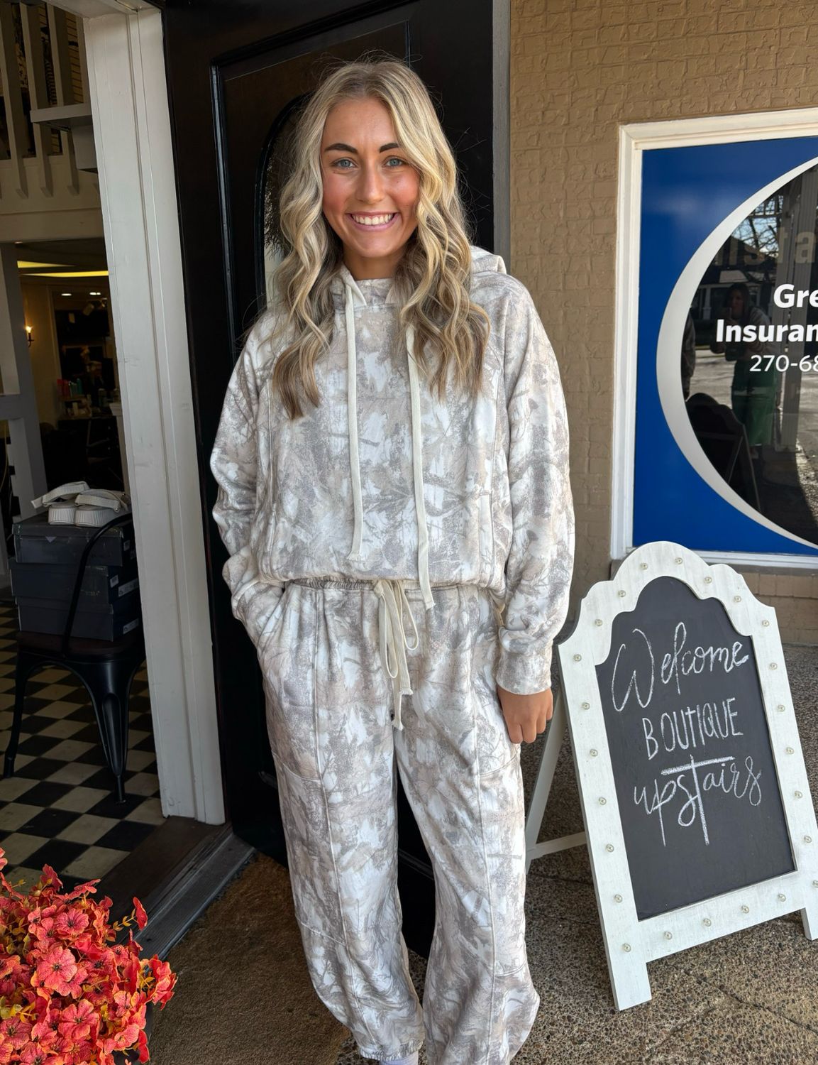 AD5717  Camo French Terry Hoodie