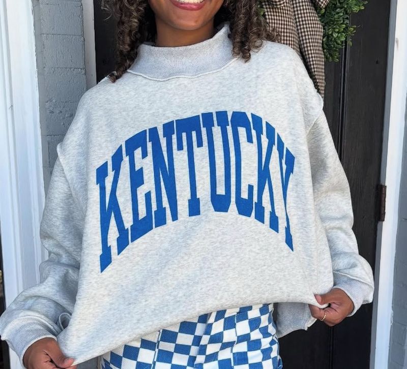 AD5736 Grey KY Mock Neck Reversible