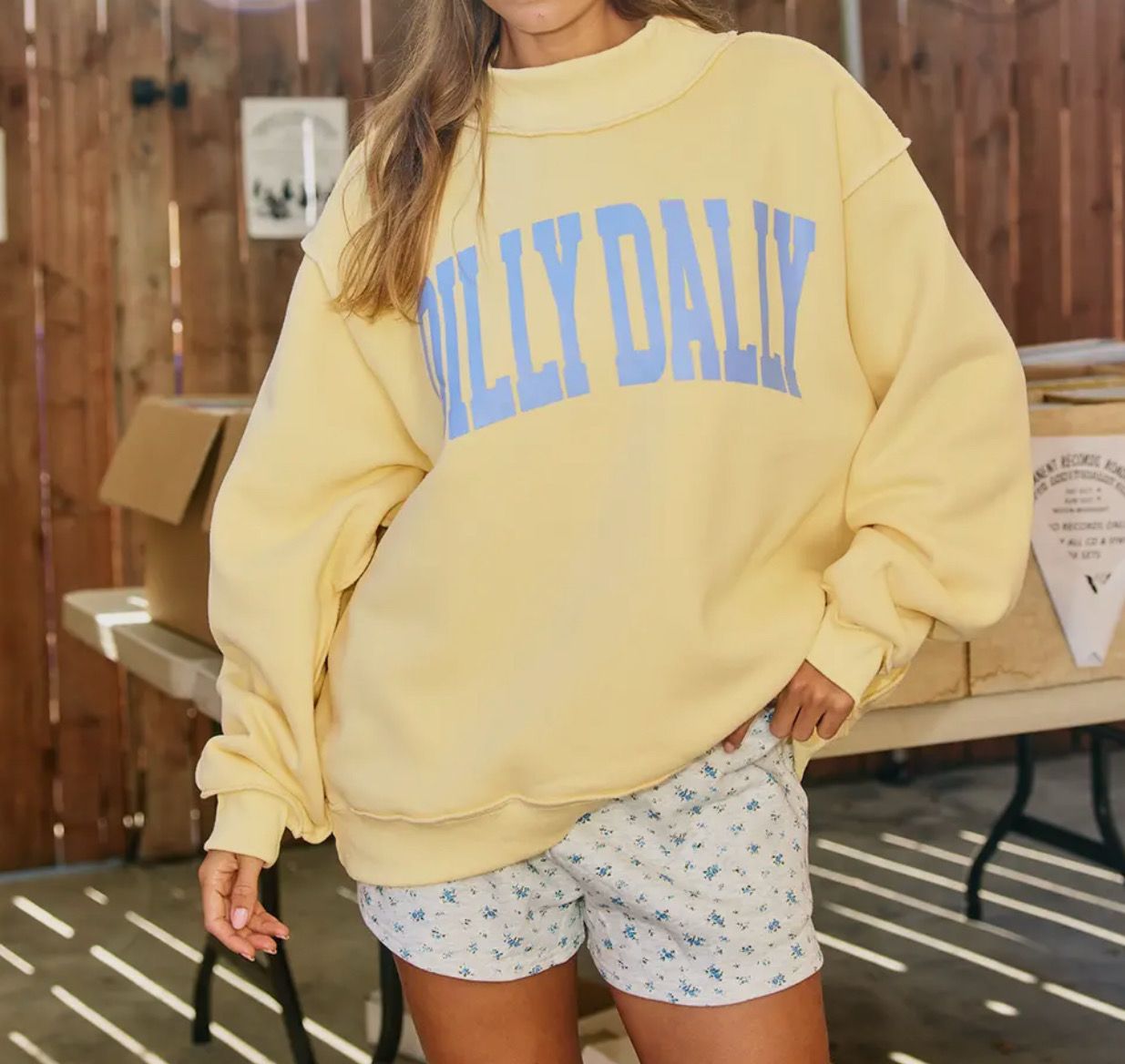 AD5737 Dilly Dally Mockneck Sweatshirt *PREORDER