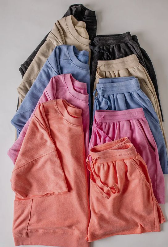 AD5763 Mineral Wash Short Set