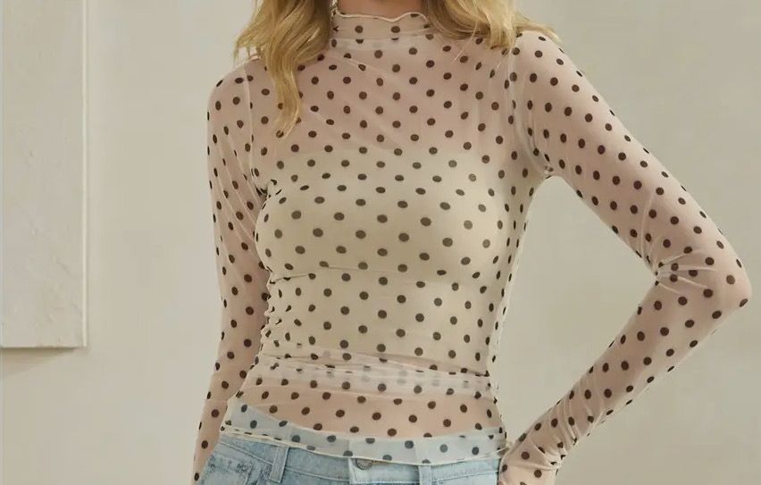 AD5765 Lace Long Sleeve Tops