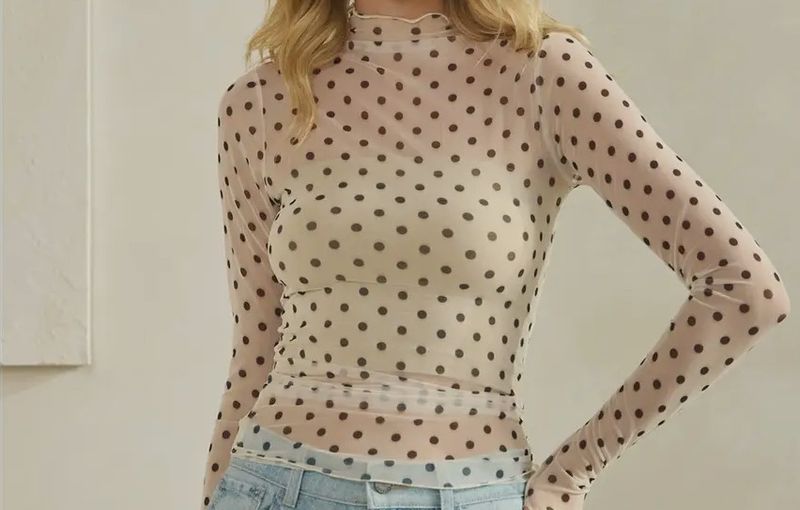 AD5765 Lace Long Sleeve Tops