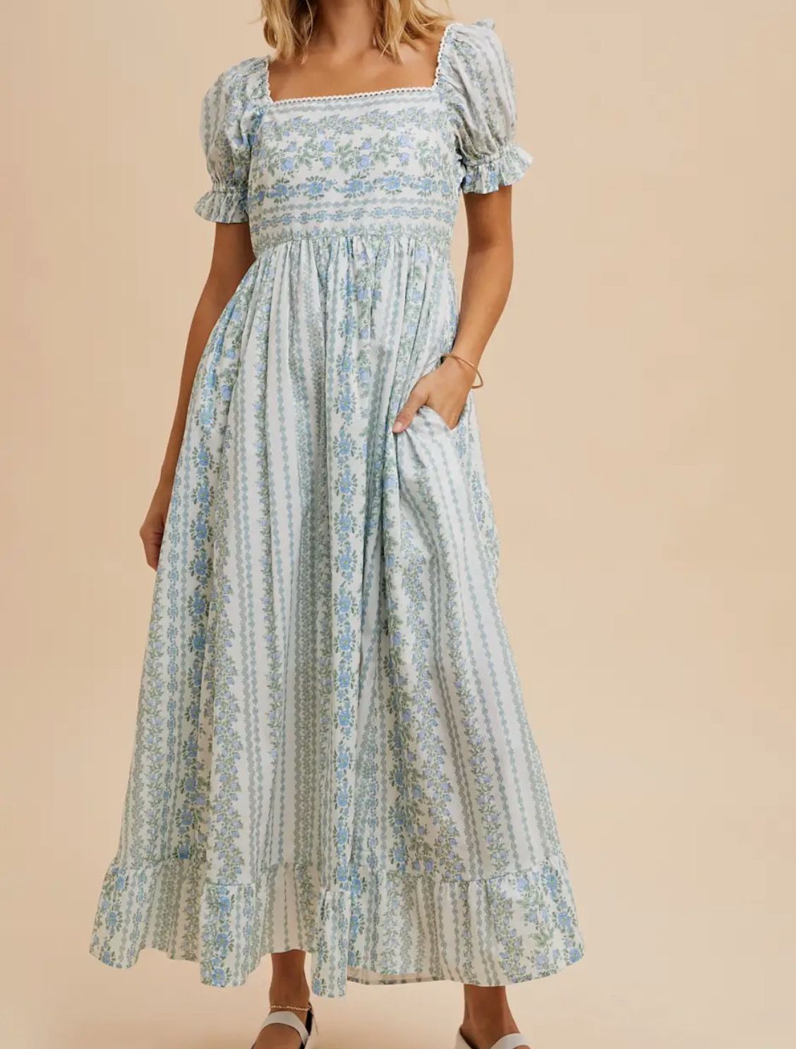 AD5799  Floral Cotton Maxi