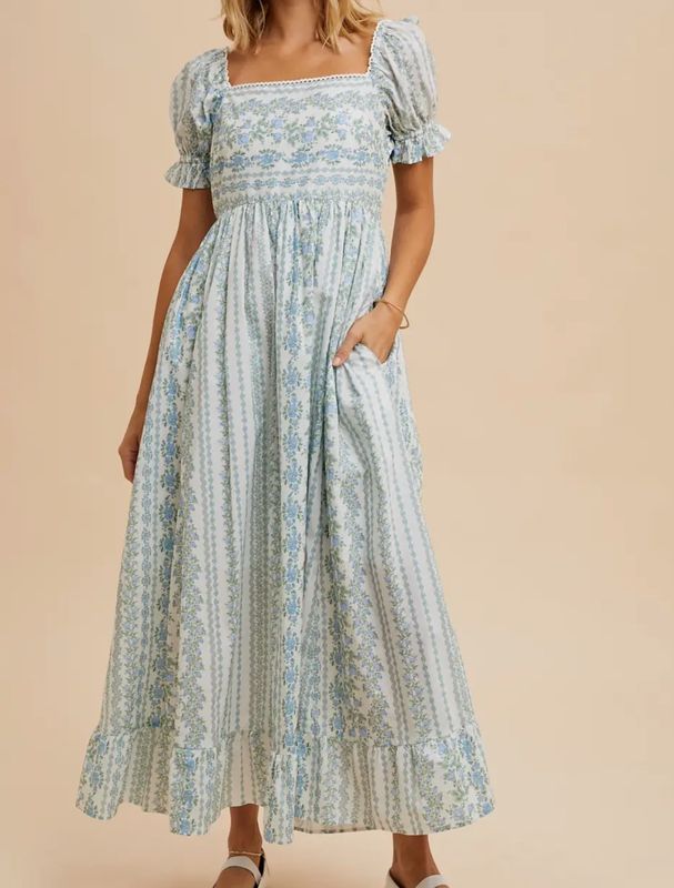 AD5799  Floral Cotton Maxi