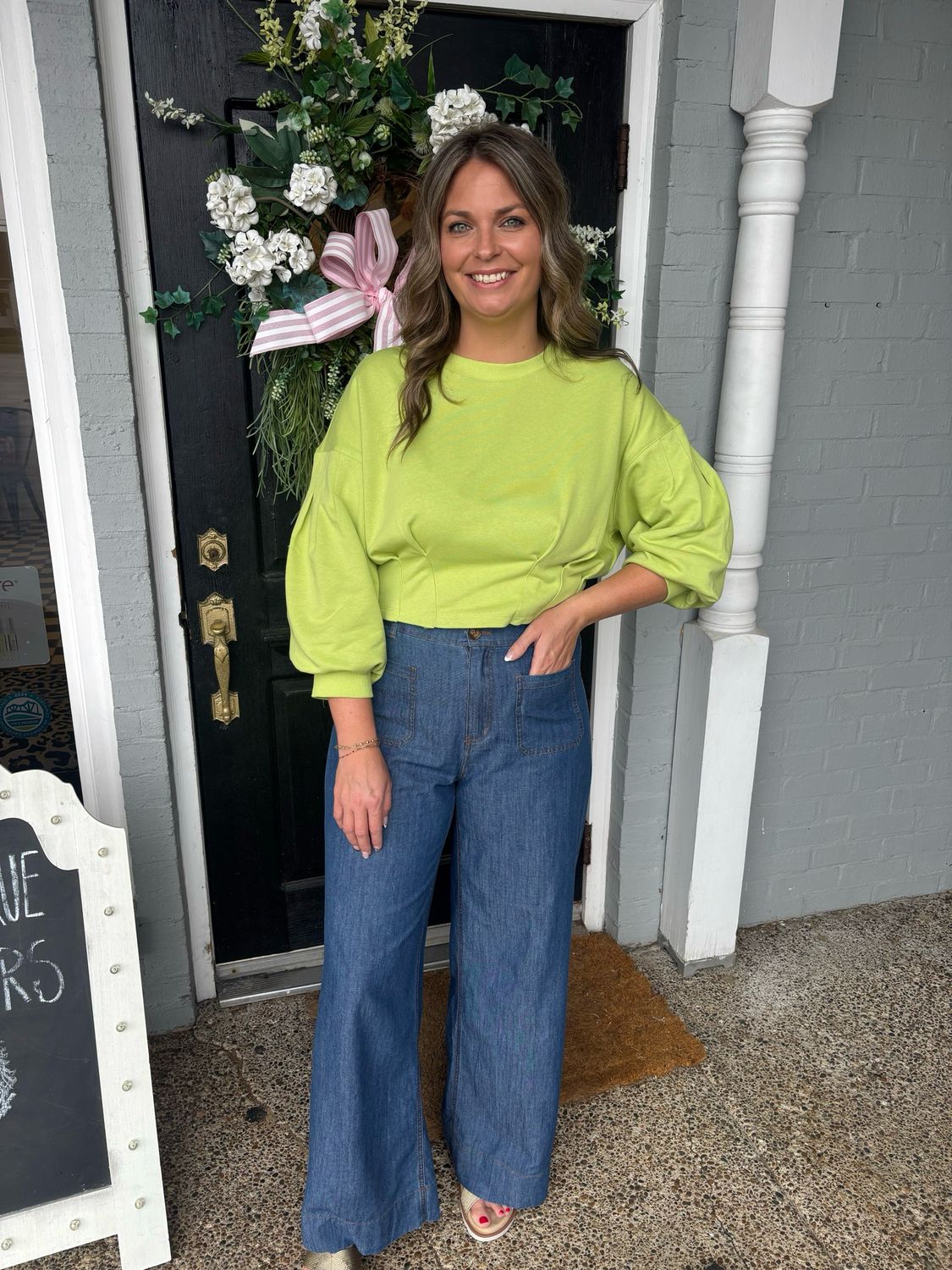 AD5822 Chartreuse Top