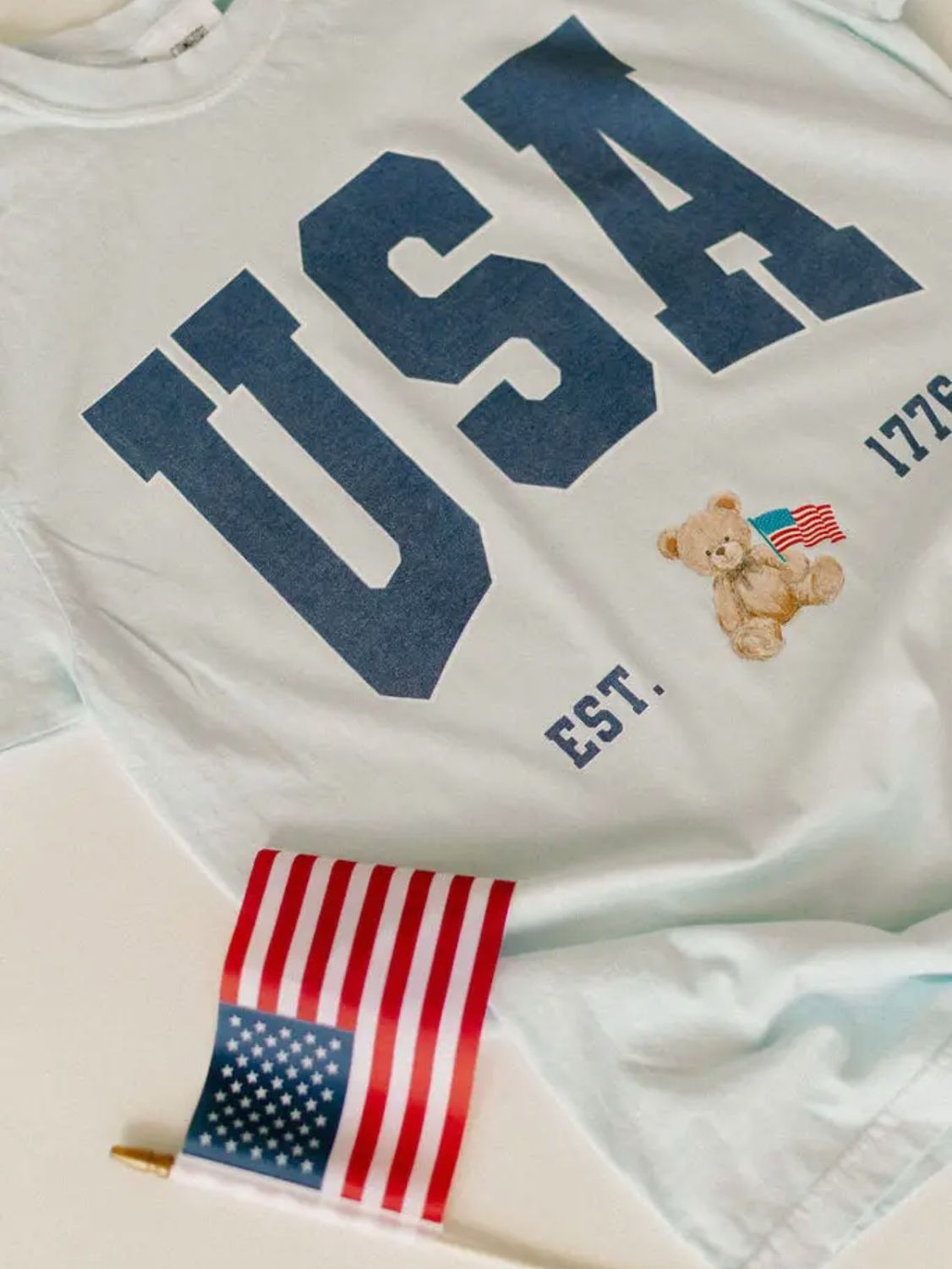 AD5841 USA Teddy Bear TEE * PREORDER