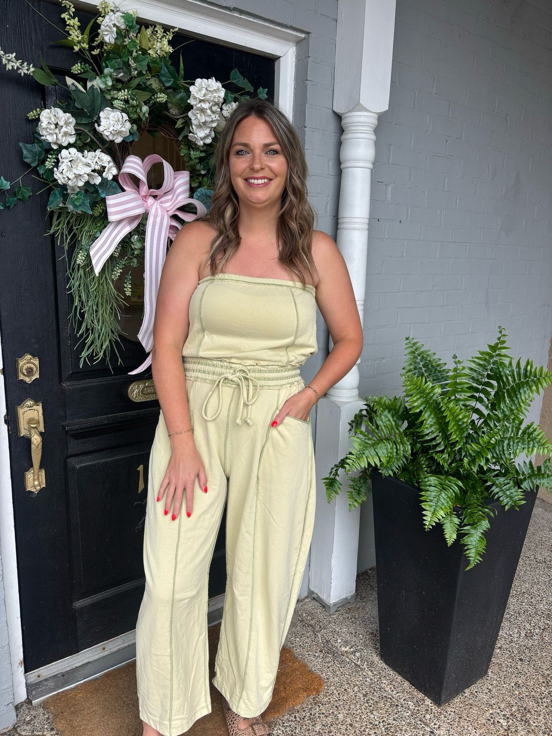 AD5854 Mineral Wash Barrel Jumpsuit 