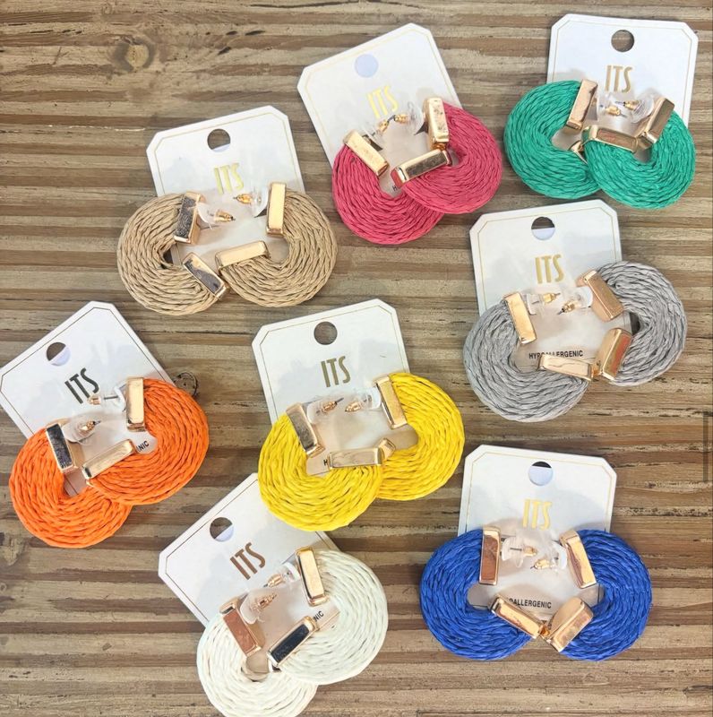Raffia Earrings