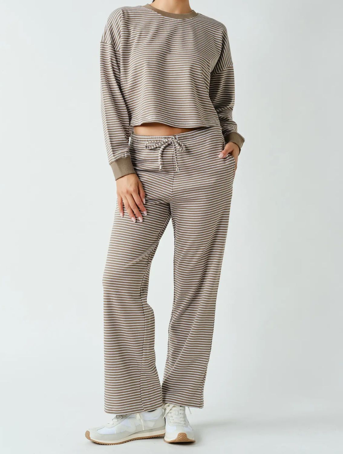 AD5866 Stripe Pant Set PREORDER**
