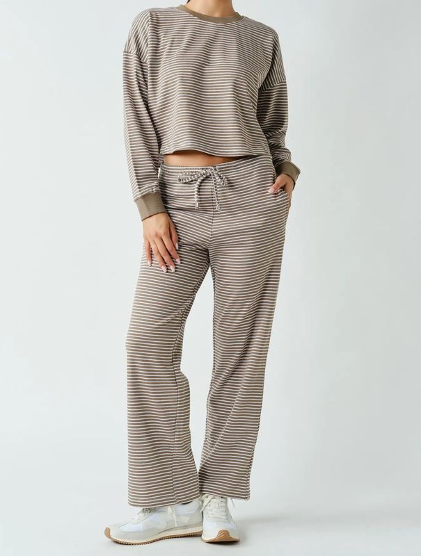 AD5866 Stripe Pant Set PREORDER**