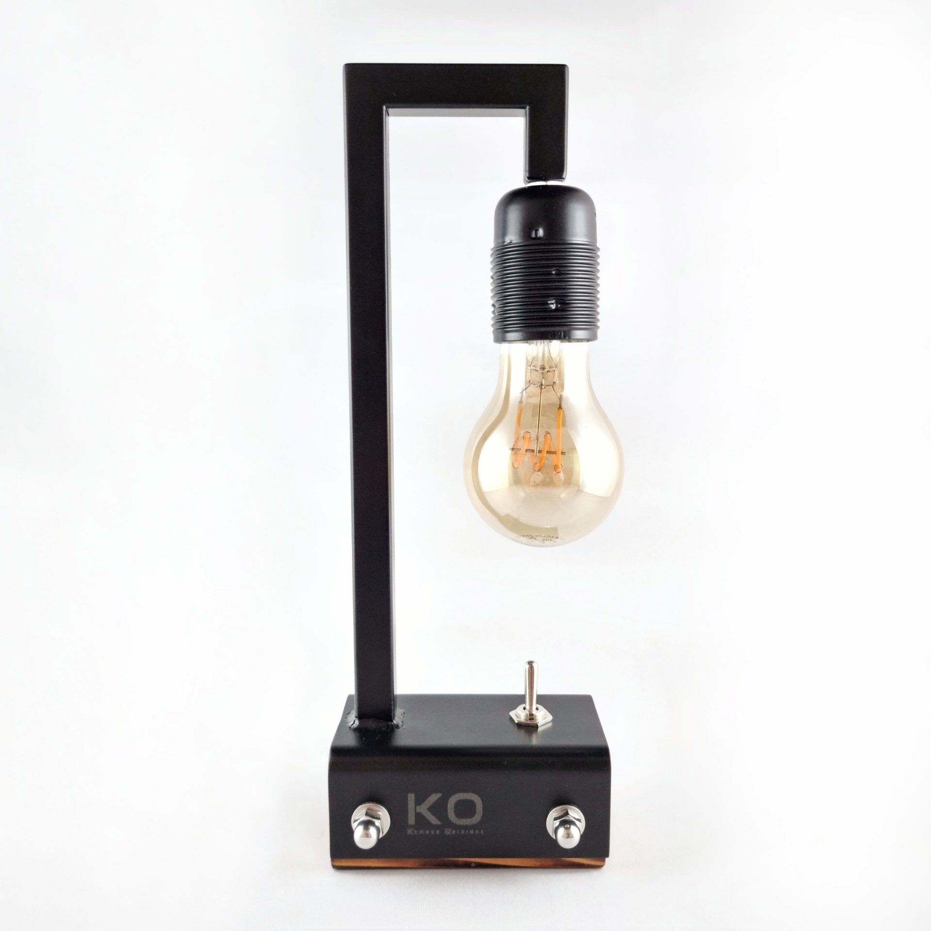 Kleine zwarte tafellamp