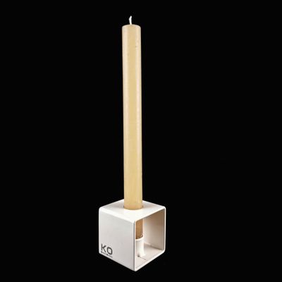 Kaarsenstandaard Nora - Crème wit
