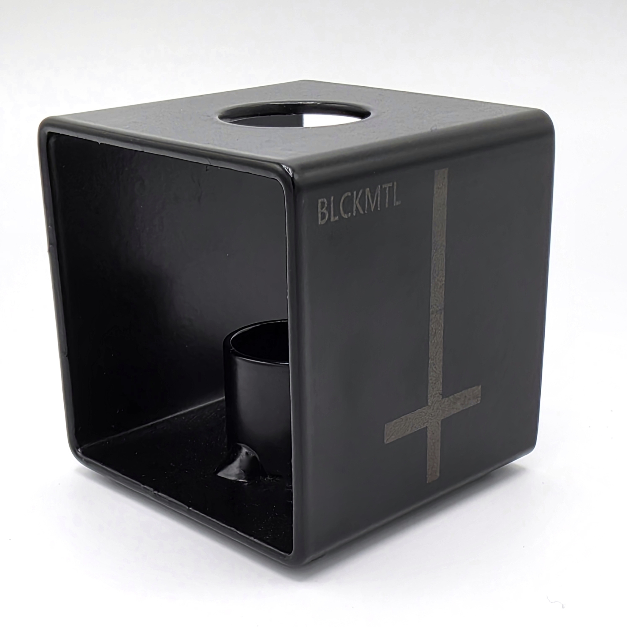 Black Metal kaarsenstandaard - Mat zwart