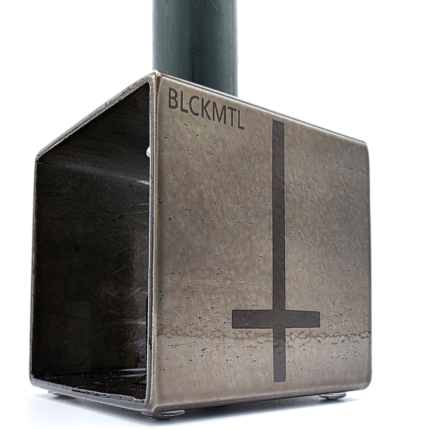 Black Metal kaarsenstandaard - Zwart transparant