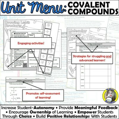 Unit Menu: Covalent Compounds