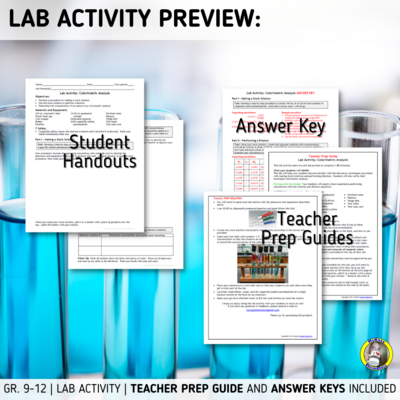 Lab Activity: Making A Stock Solution, Dilutions, and Colorimetric Analysis