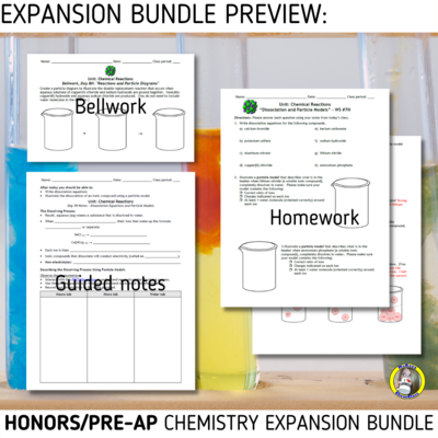 Chemical Reactions: Honors Expansion Bundle
