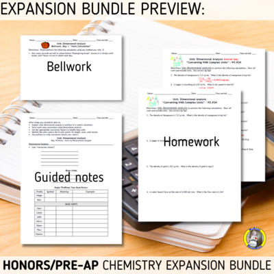 Dimensional Analysis: Honors Expansion Bundle