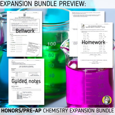 Introduction to Chemistry: Honors Expansion Bundle