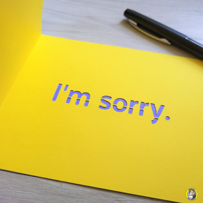 Apology (Sr) Card