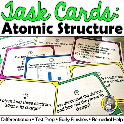 Task Cards: Atomic Structure