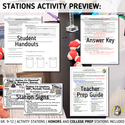 Final Exam Review Activity Stations