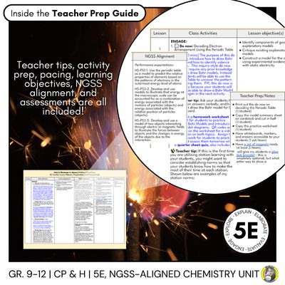 ELECTRONS IN ATOMS: 5E MODEL CHEMISTRY UNIT