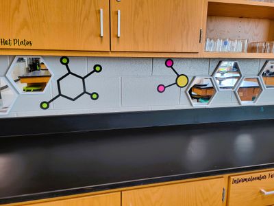 Molecule Decal (~8-10 in)