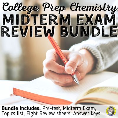CP Chemistry Midterm Exam BUNDLE