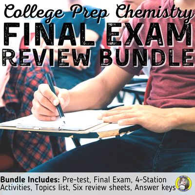 CP Chemistry Final Exam BUNDLE