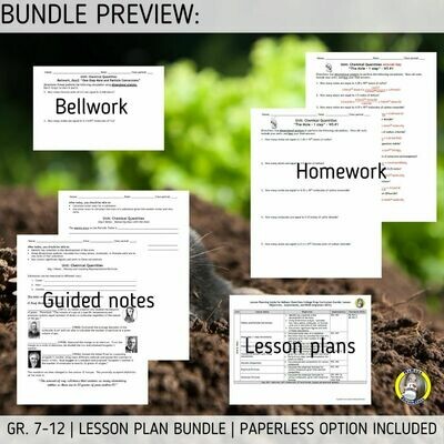 Lesson Plan Bundle: The Mole, % Composition, Empirical and Molecular Formulas