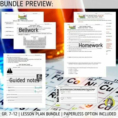 Lesson Plan Bundle: History and Trends Within the Periodic Table