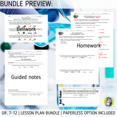 Lesson Plan Bundle: Stoichiometry
