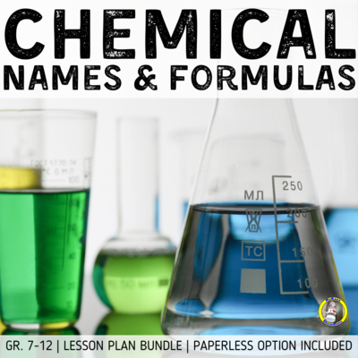 Lesson Plan Bundle: Naming &amp; Formula Writing (Ionic &amp; Molecular Compounds)