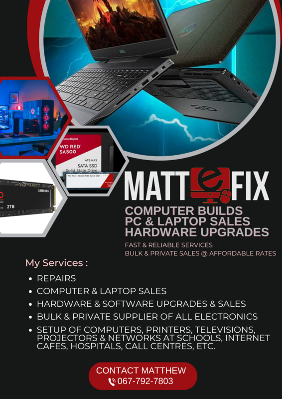 Fast, Affordable and Reliable PC, Laptop and Mac Repairs, upgrades and sales services.
