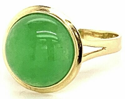Green Chrysoprase Ring