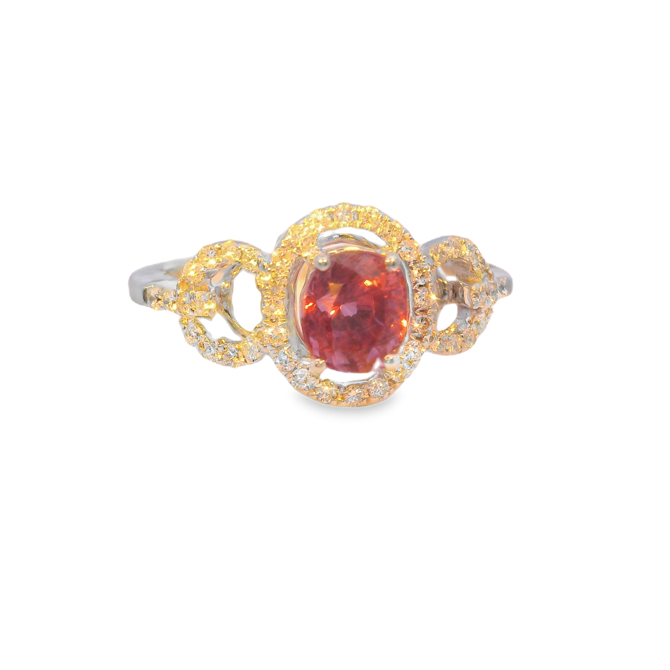 ​1.21 Pink Sapphire 0.31ct dia 3.00gm 14k​