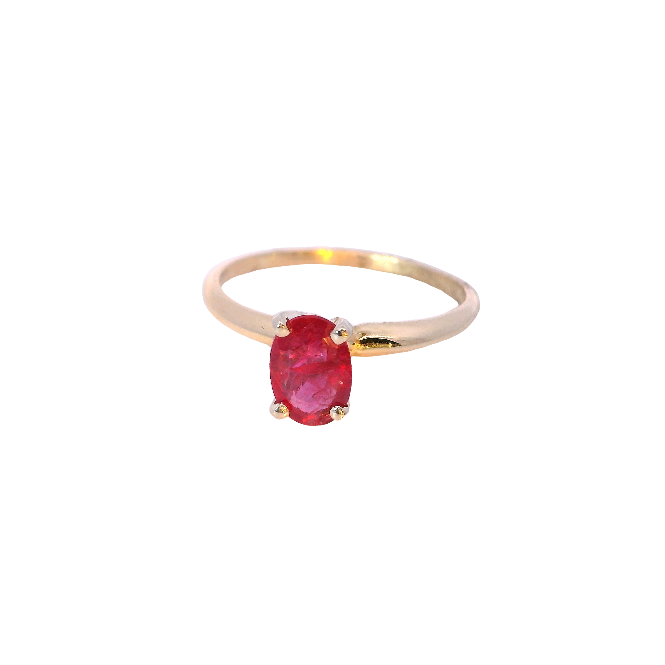 1ct 1.82gm Burmese Ruby 14kt