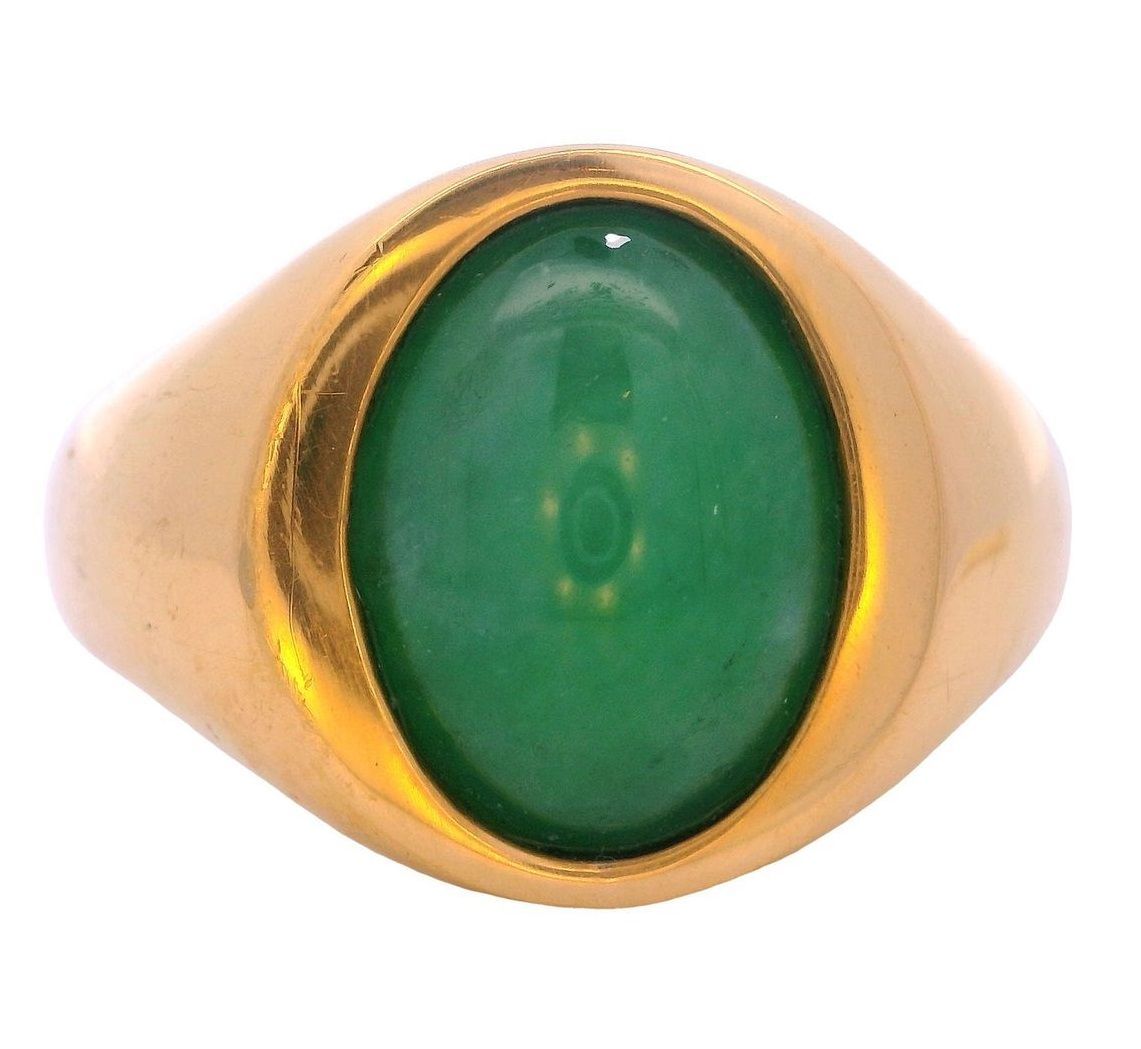 4.72 CT Burmese Jadeite “A” Jade 24kt Pure Gold