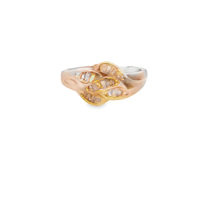 Elegant Gold and Silver Ring
