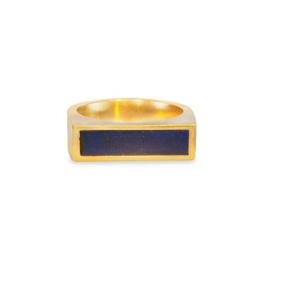Lapis Ring 15.98 18Kt Gold | Custom Gemstone Jewelry by David Porter Jewelry