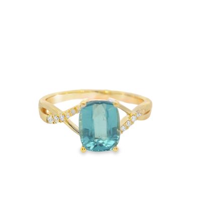 Elegant Blue Windex Tourmaline Ring Elegant Blue Windex Tourmaline Ring