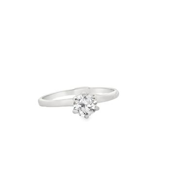 5.5mm CZ Ring 1.89gm 14w